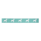 Ruban En Satin Jack Russell Chien Terrier Puppy (Devant)