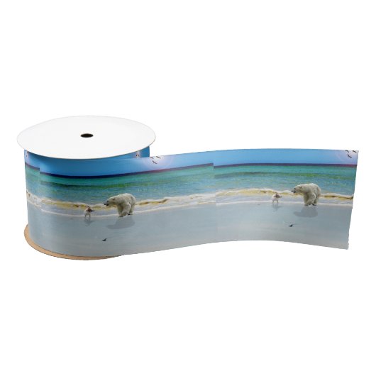 Ruban En Satin Jack Russell Rencontrez Ours Polaire, Ruban Satin (Bobine)