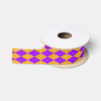 Jacquard pourpre et orange