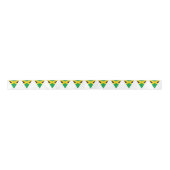 Ruban En Satin Jamaican Flag Bunting Style Cake (Devant)