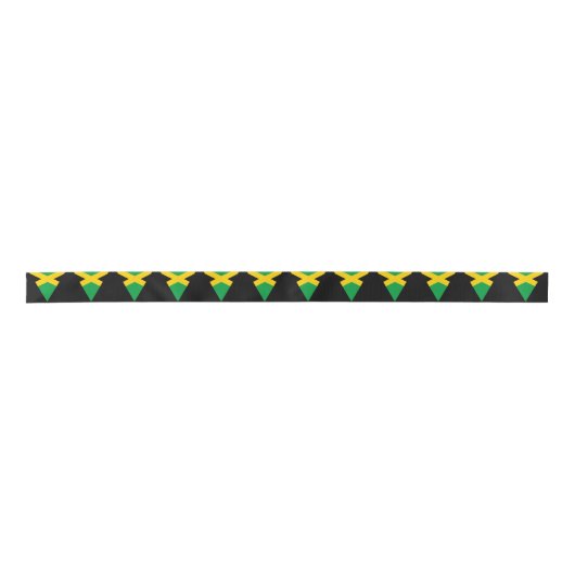 Ruban En Satin Jamaican Triangle Flags Cake (Devant)