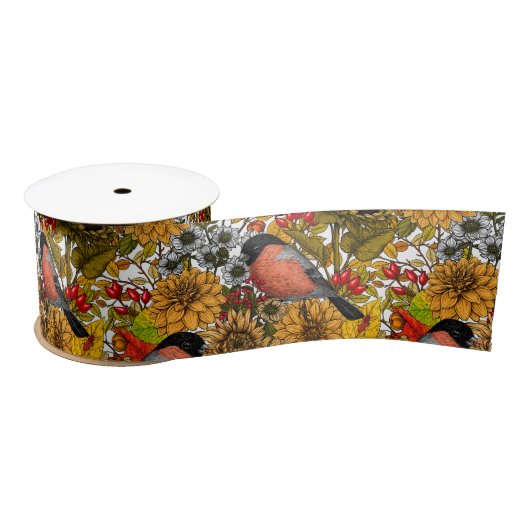 Ruban En Satin Jardin d'automne 1 (Bobine)