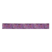 Ruban En Satin Jardin succulent en rose et violet (Devant)