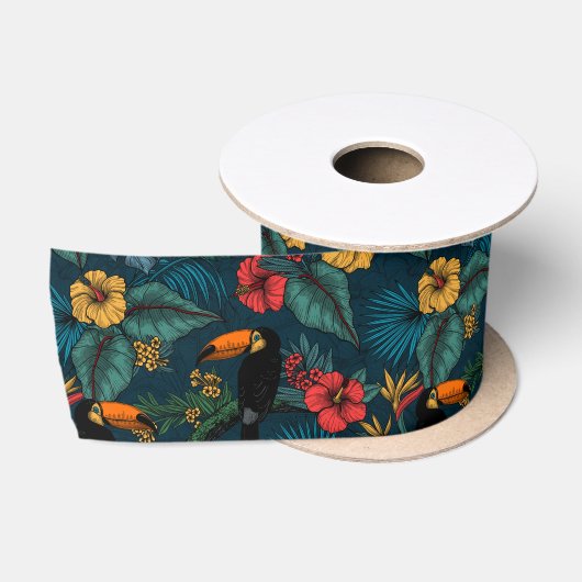 Ruban En Satin Jardin toucan 2 (Bobine)