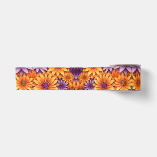 Ruban En Satin Jaune Tournesol Violet