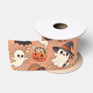 Ruban En Satin Joli fantôme d'Halloween de style Kawaii