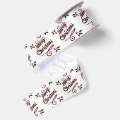 Ruban En Satin Joli Joyeux Script de Noël Satin ruban (Dos)