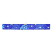 Ruban En Satin Joli Motif Blue Daisy (Devant)