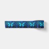 Ruban En Satin Joli Papillons Bleus (Devant)