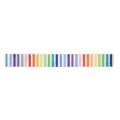 Ruban En Satin Joli Rainbow Stripe Motif Anniversaire (Devant)