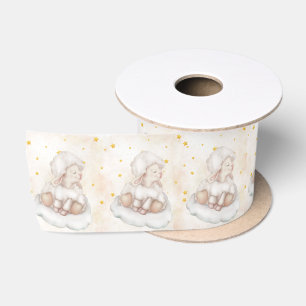 Ruban En Satin Jolie Mouton étoiles Lamb Pinky Poussière Bébé Ann