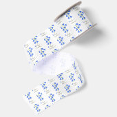 Ruban En Satin Jolies Bluebells blanches (Dos)