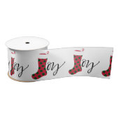 Ruban En Satin Joy Stocking (Bobine)