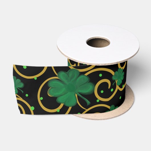 Ruban En Satin Joyeuse Saint-Patrick (Bobine)