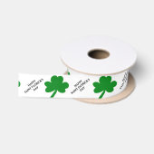 Ruban En Satin Joyeuse Saint-Patrick Shamrocks 1.5" (Bobine)
