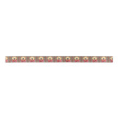 Ruban En Satin Joyeuses fêtes de chien (Devant)