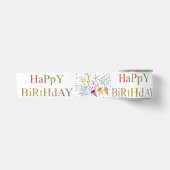 Ruban En Satin Joyeux Anniversaire (Devant)