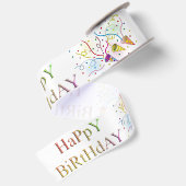 Ruban En Satin Joyeux Anniversaire (Dos)