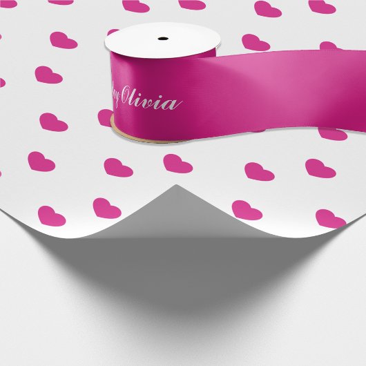Ruban En Satin Joyeux Anniversaire Rose Chaud Ajouter Texte