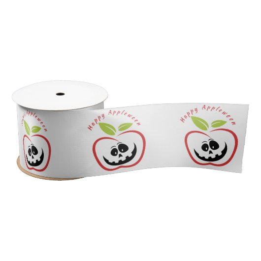 Ruban En Satin Joyeux Appleween Jack O'lantern Thunder_Cove (Bobine)