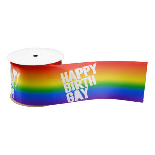 Ruban En Satin Joyeux Birthgay