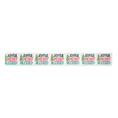 Ruban En Satin Joyeux Joyeux Bienheureux Arbre de Noël Moderne Va (Devant)