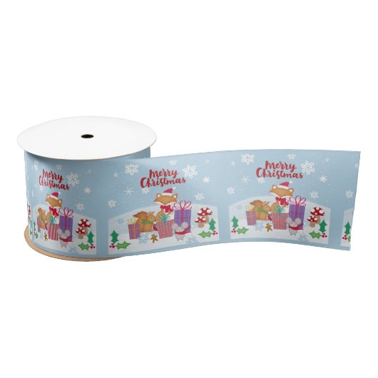 Ruban En Satin Joyeux Noël (Bobine)