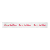 Ruban En Satin Joyeux Noël mots rouges Satin Ribbon (Devant)