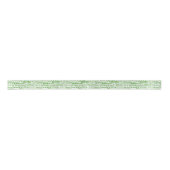 Ruban En Satin Joyeux Noël Multilingue Vert Et Blanc (Devant)