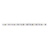 Ruban En Satin Joyeux ruban d'anniversaire - en bleu marine, 1,5' (Devant)