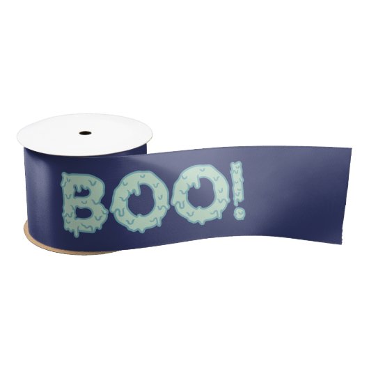 Ruban En Satin Joyeux ruban Halloween Cute Boo Satin (Bobine)