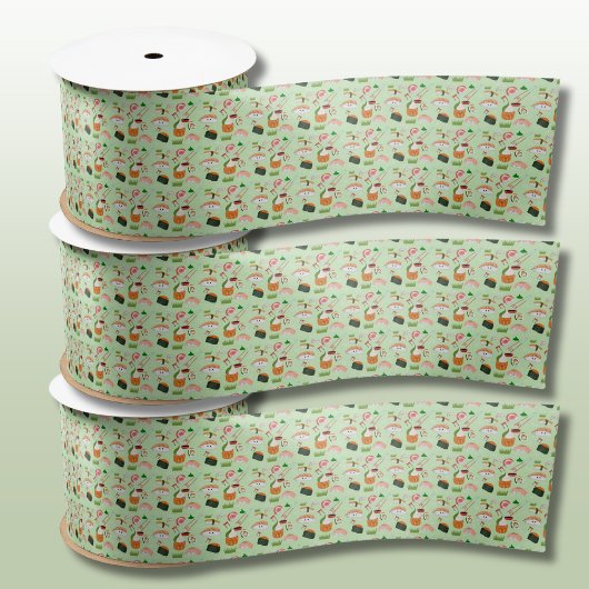 Ruban En Satin Joyeux Sushi Kawaii