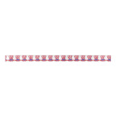 Ruban En Satin Juillet 4 Oncle Sam Casquette USA Patriotic Ribbon (Devant)