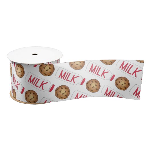 Ruban En Satin Jus De Lait Chocolat Chip Cookies Snack Aliments F (Bobine)
