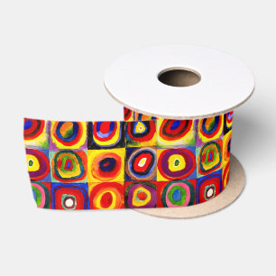 Ruban En Satin Kandinsky Farbstudie Quadrates Cercles Art