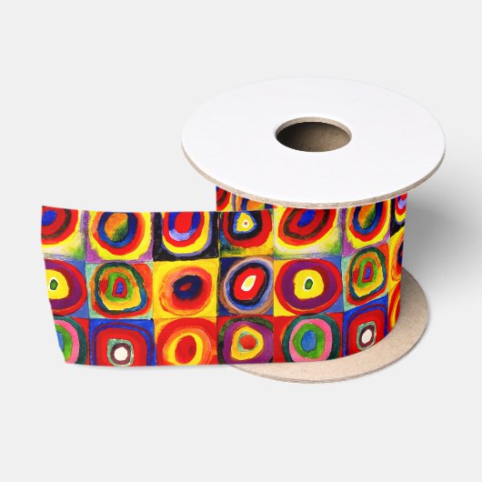Ruban En Satin Kandinsky Farbstudie Quadrates Cercles Art  (Bobine)