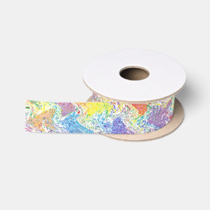 Ruban En Satin La palette d'un artiste
