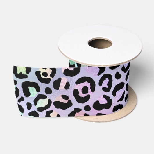 Ruban En Satin La série Iridescent Leopard Design 8 (Bobine)