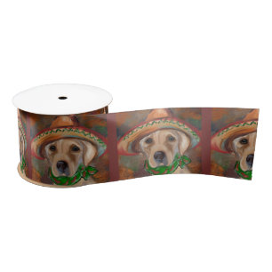 RUBAN EN SATIN LABRADOR RETRIEVER           