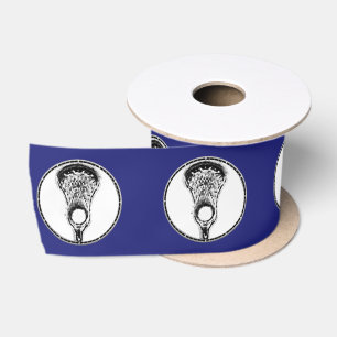 Ruban En Satin Lacrosse Team Blue