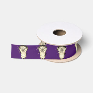 Ruban En Satin Lacrosse Team Purple