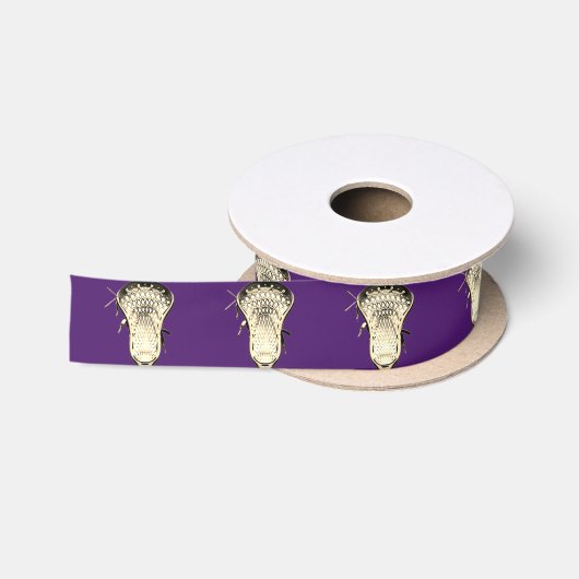 Ruban En Satin Lacrosse Team Purple (Bobine)