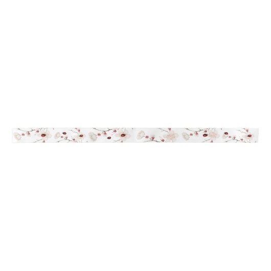 Ruban En Satin Ladybug Log Bug Floral (Devant)