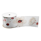 Ruban En Satin Ladybug Log Bug Floral (Bobine)