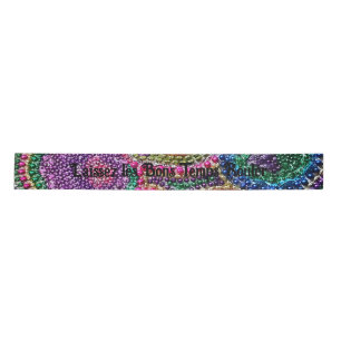 Ruban En Satin Laissez les Bons Temps Rouler Rainbow Ribbon