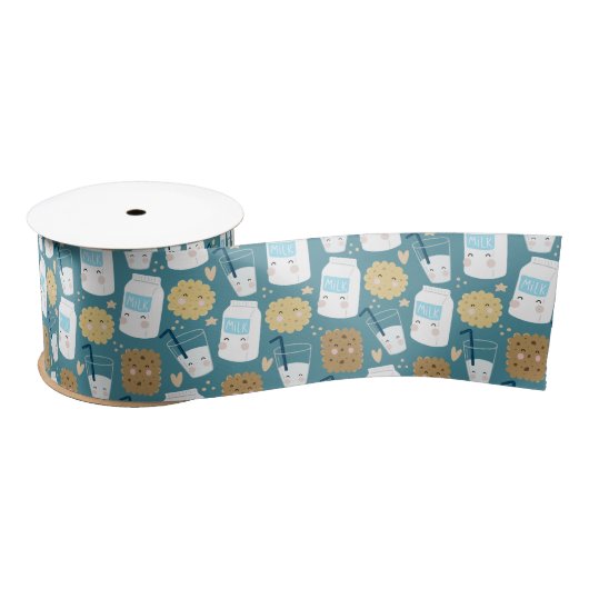 Ruban En Satin Lait et biscuits (Bobine)