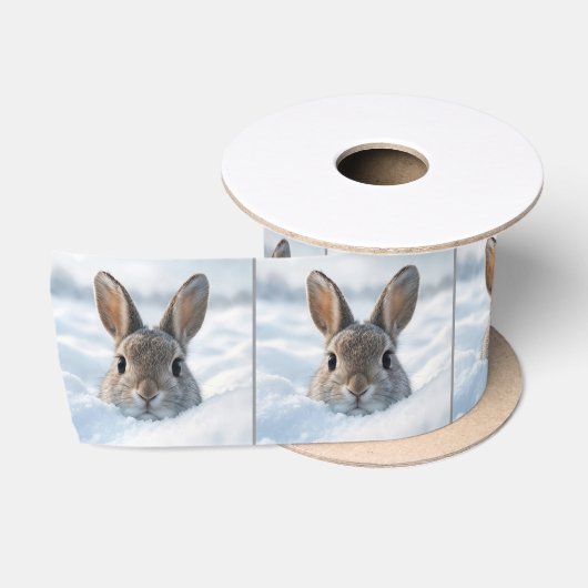 Ruban En Satin Lapin dans une congère profonde (Bobine)