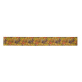 Ruban En Satin Lapin d'automne sur ocre (Devant)