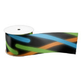 Ruban En Satin Laser de néon bleu orange vert (Bobine)