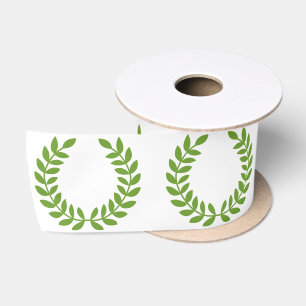 Ruban En Satin Laurel Wreath (Symbole grec ancien)